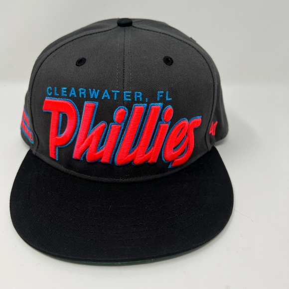 ‘47 BRAND Philadelphia Phillies Spring Training Script MIAMI VICE Gray Hat RARE - Picture 1 of 7